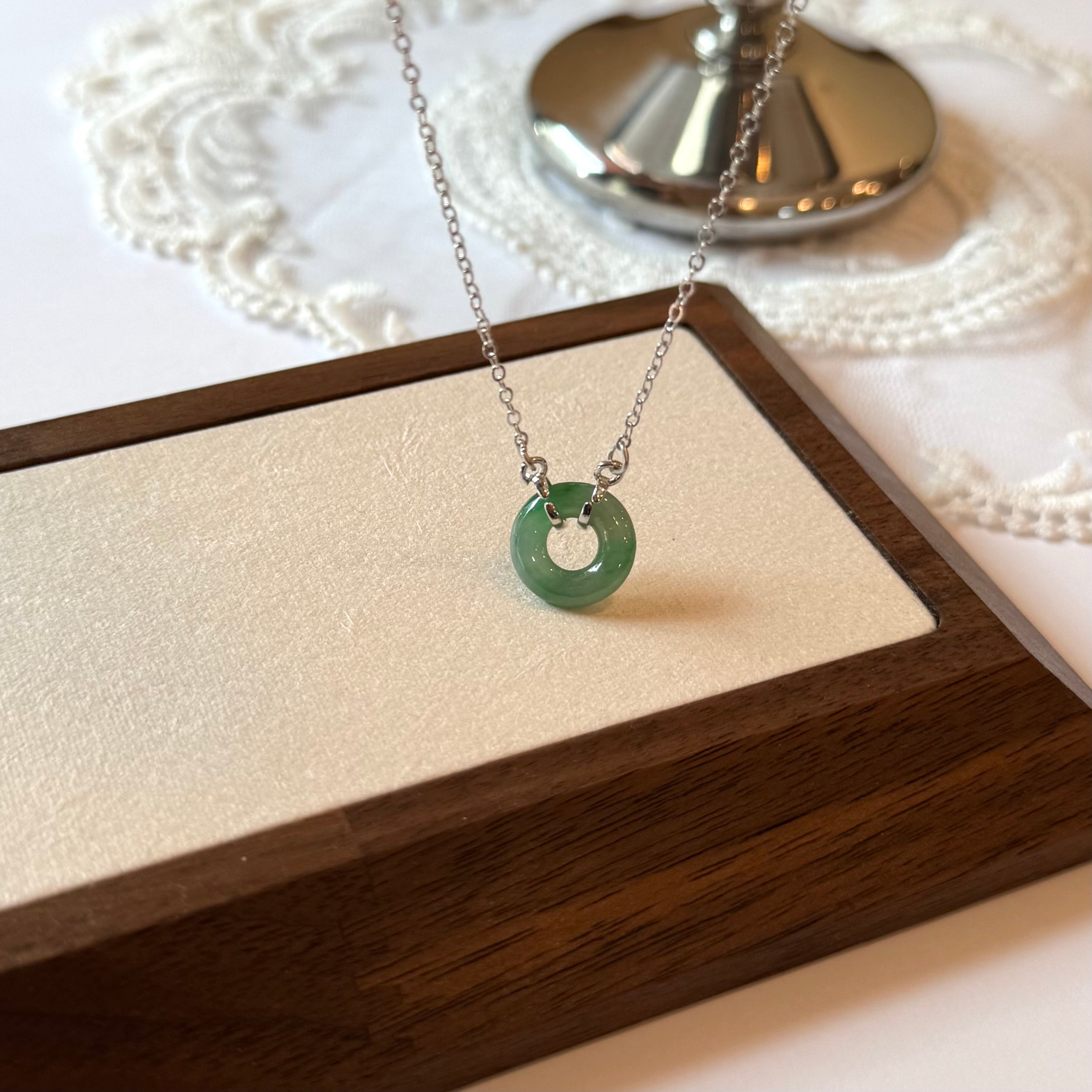 Green Donut Necklace