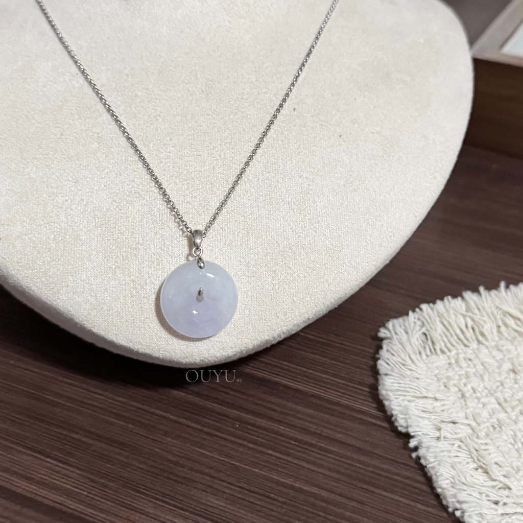 Light Lavender Buckle Necklace