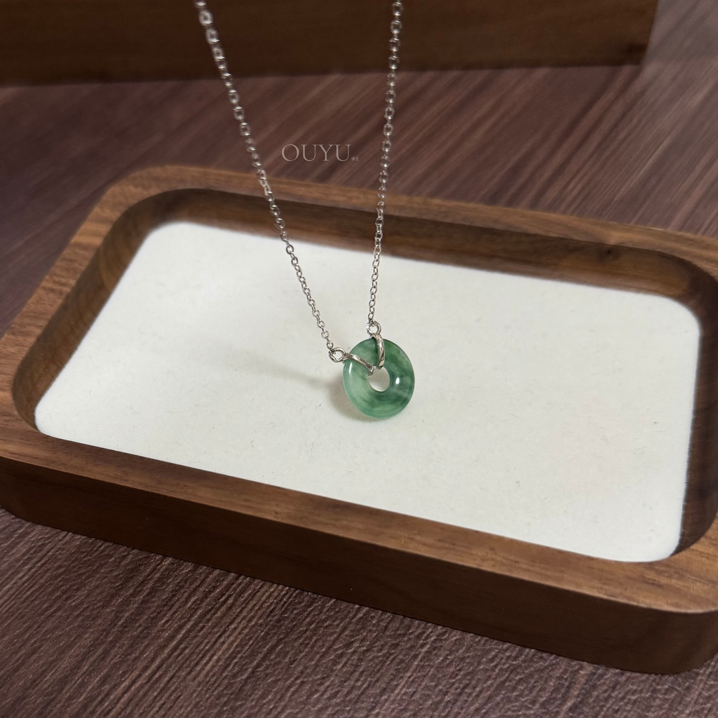Jadeite Donut Necklace
