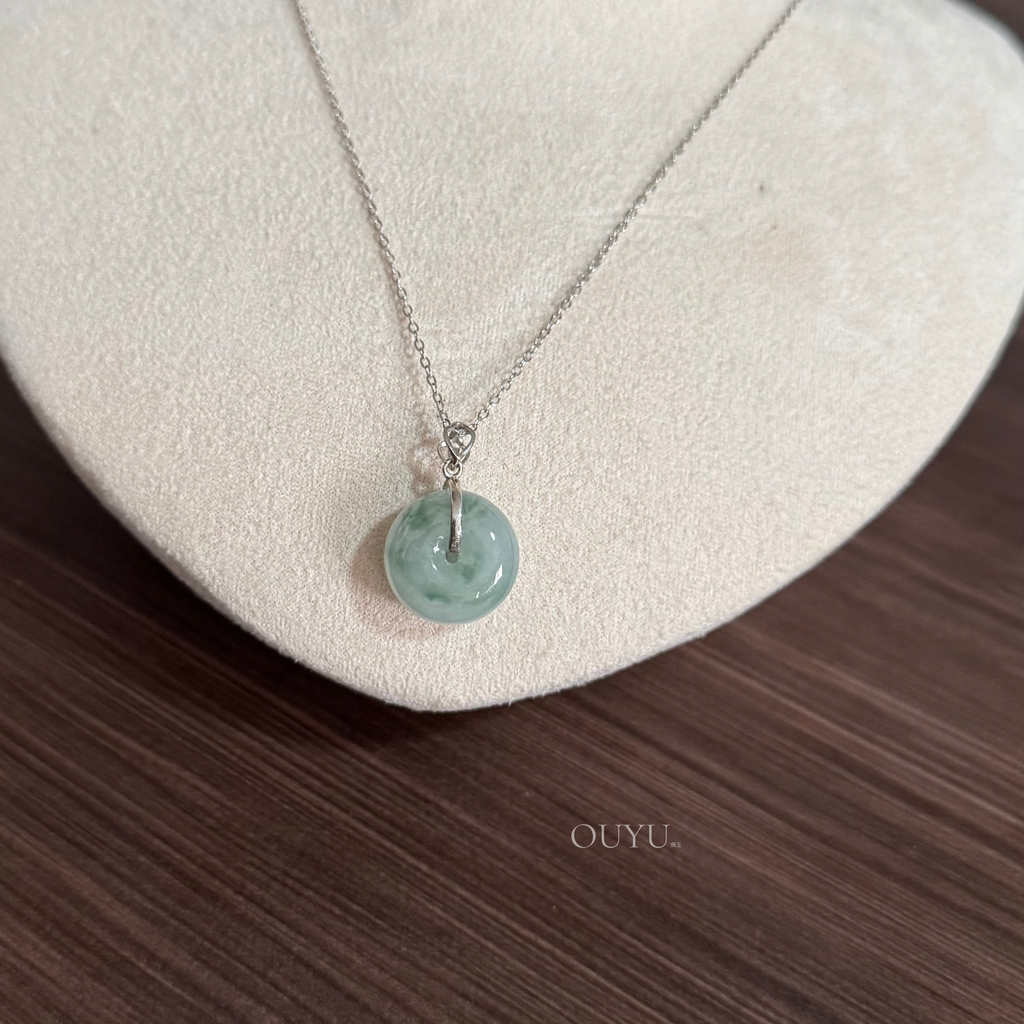 Floating Flowers · 飘花平安扣 Necklace