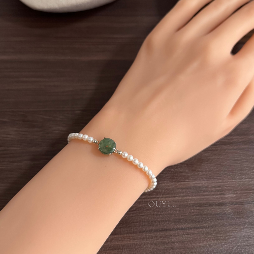 Freshwater Pearls · 平安扣 Bracelet