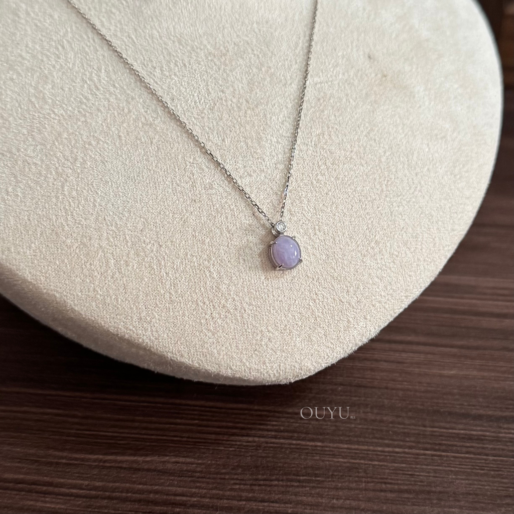 Lavender Cabochon · Necklace