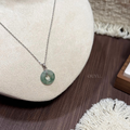Petite Misty Green Donut Necklace