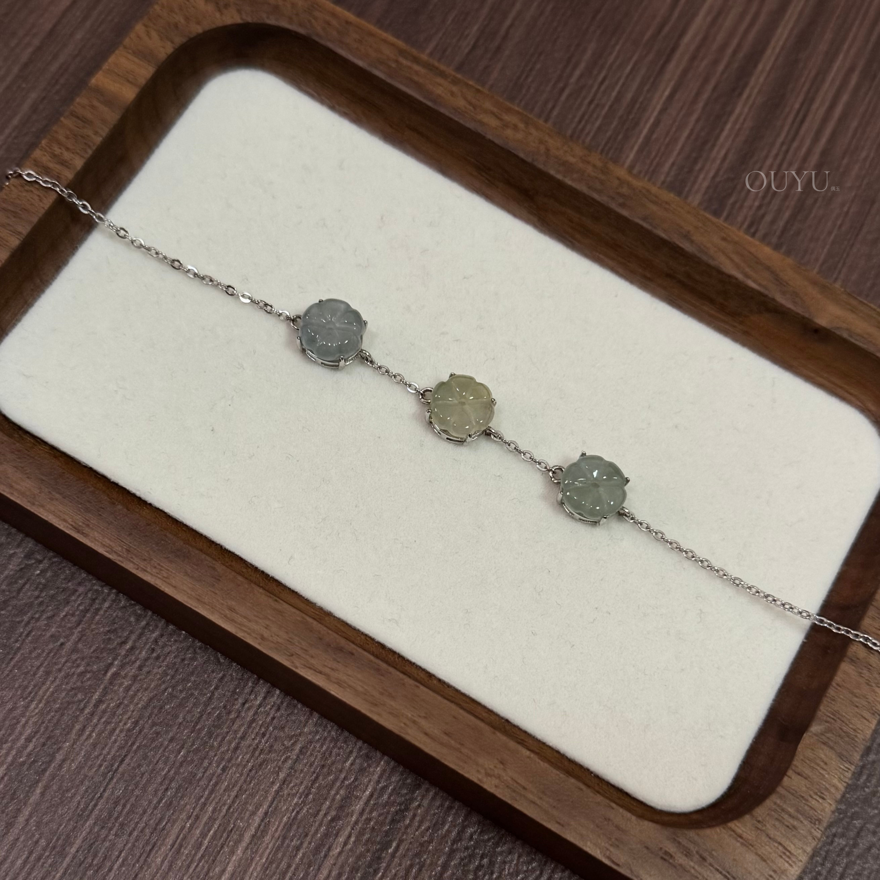 Trio Flower Bracelet (Muted color series)