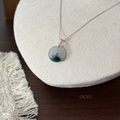 Bluish Green Floating Flower · 平安扣