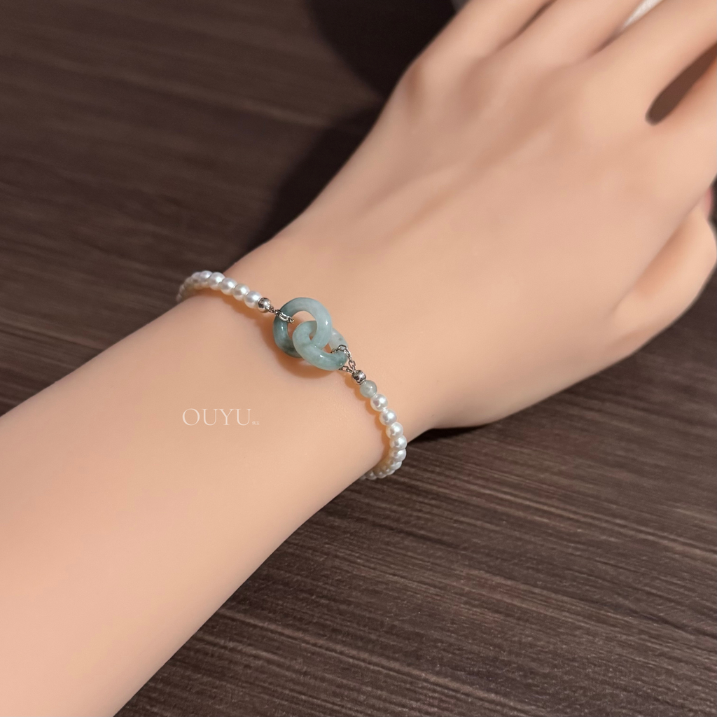 Interlocking Bluish Green · Bracelet