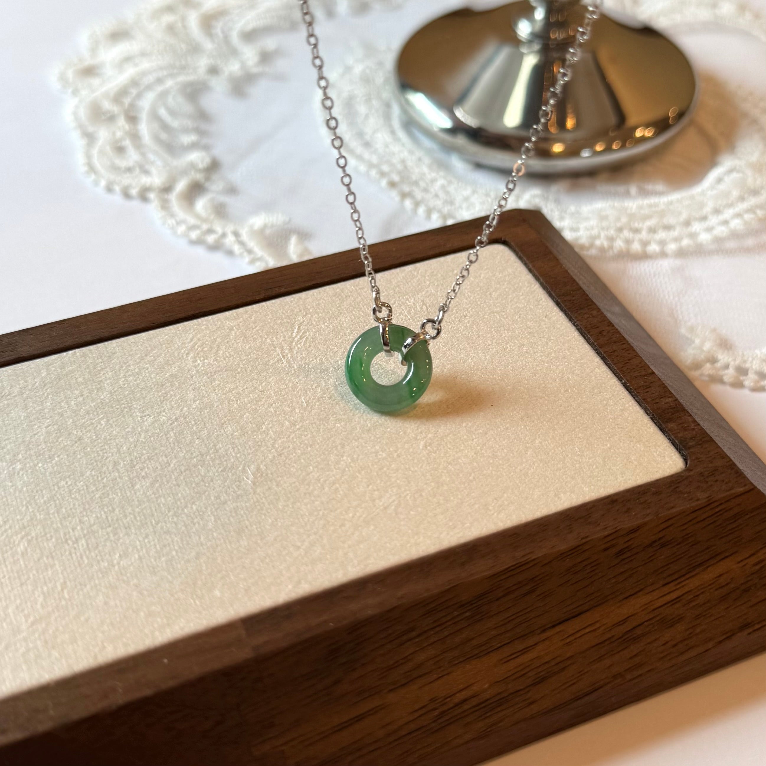 Green Donut Necklace