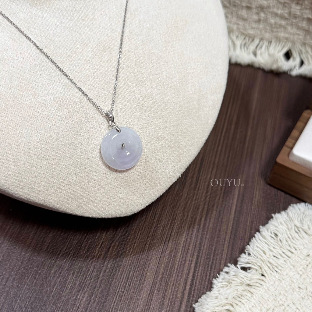 Soft Lilac Buckle Necklace