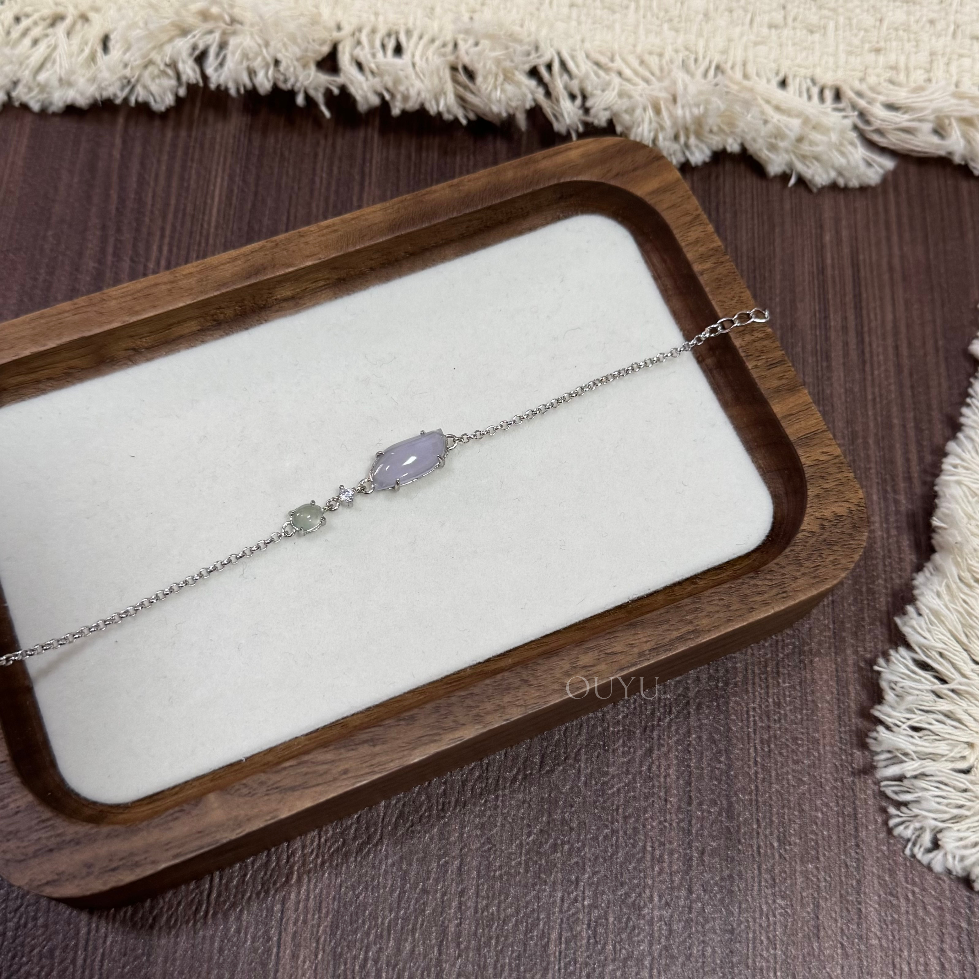 Soft Lavender x Icy Sage Green Bracelet