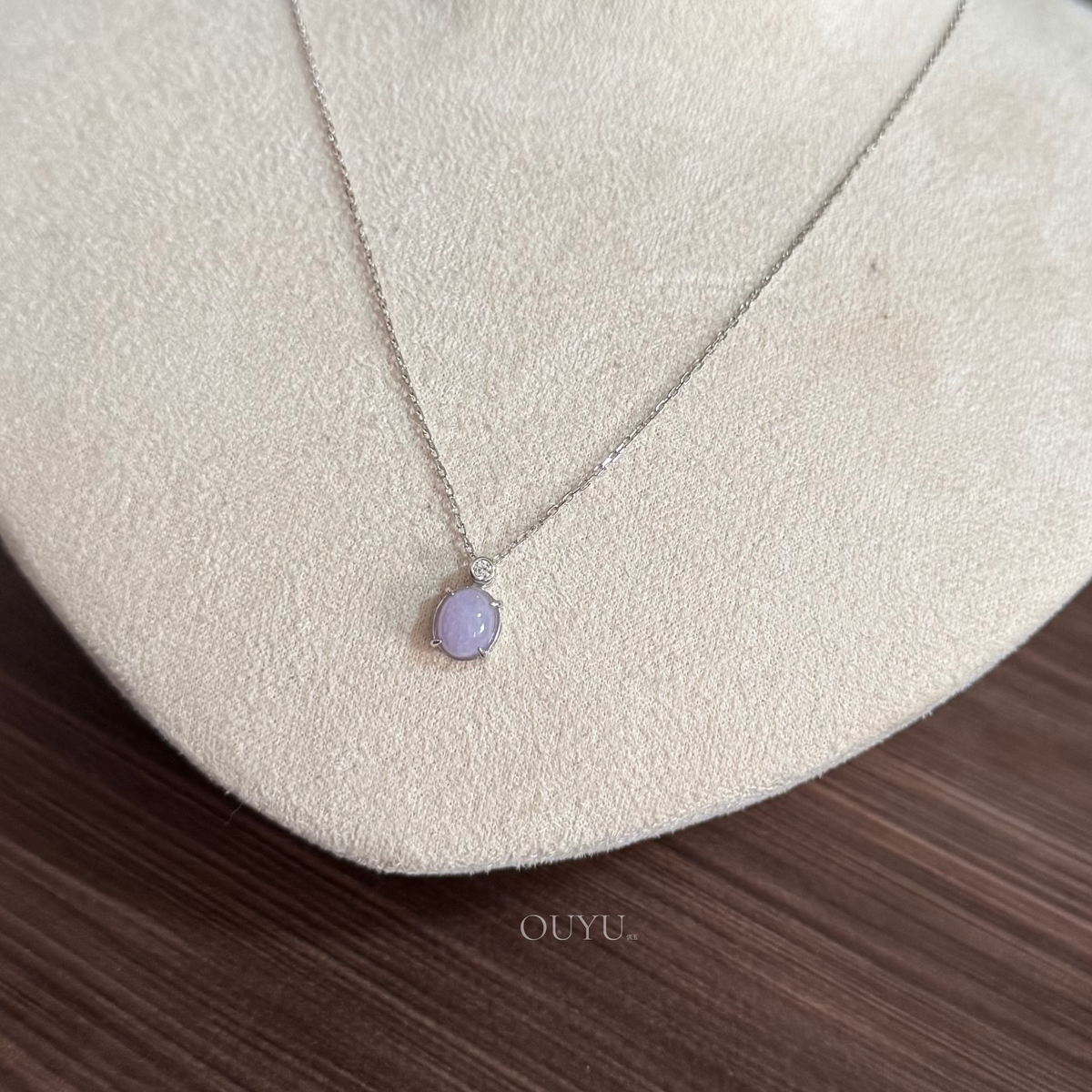 Lavender Cabochon · Necklace