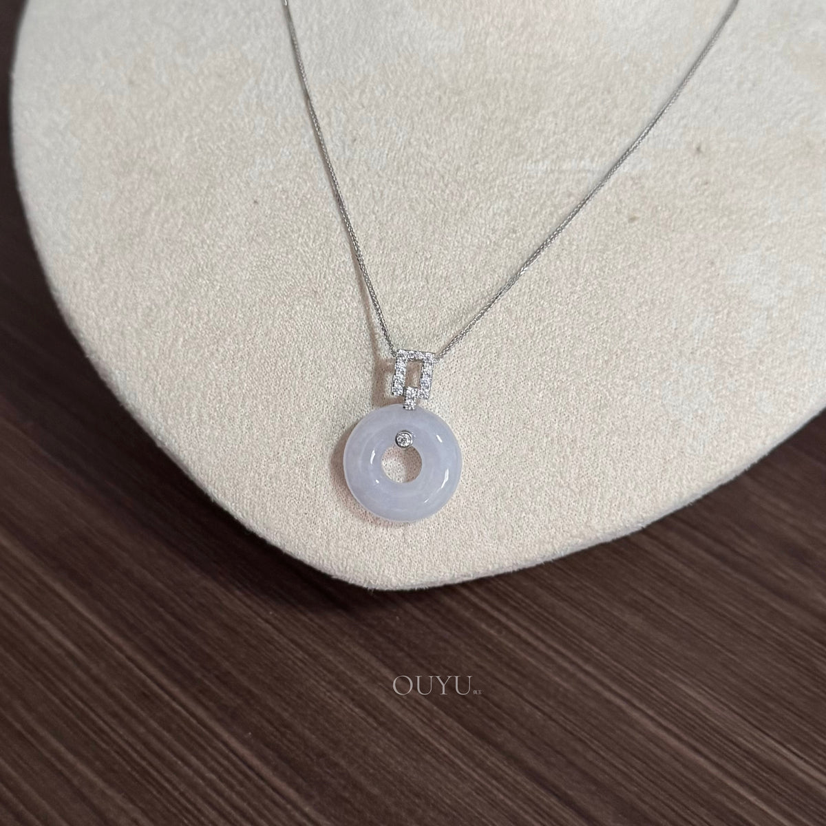Milky Light Pinkish Lavender Donut · Necklace