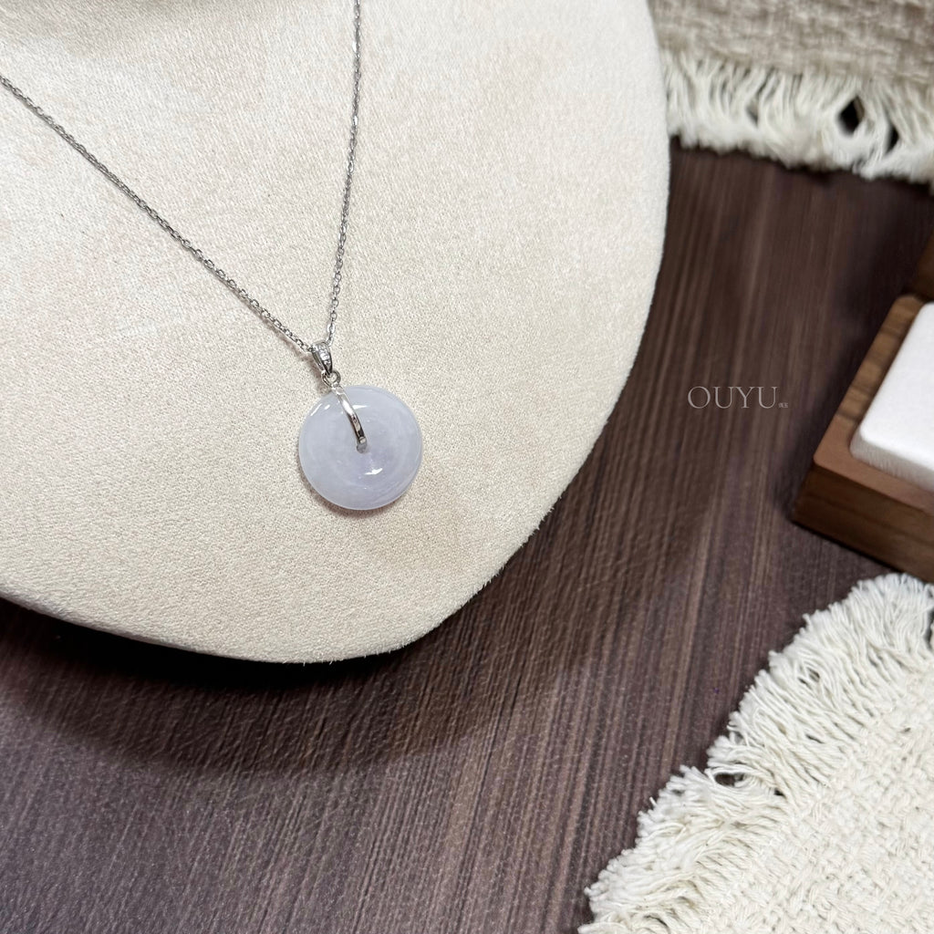 Soft Lilac Buckle Necklace