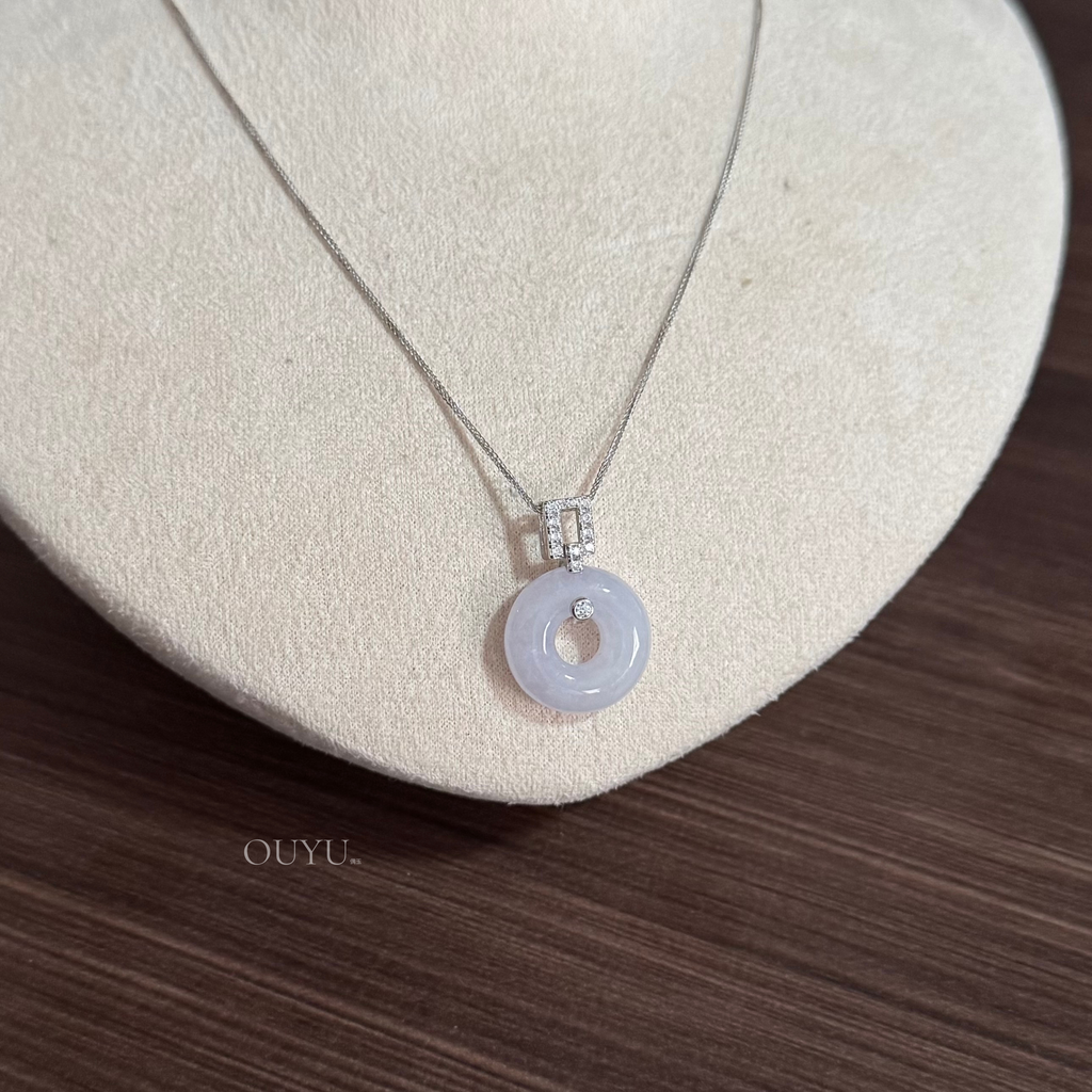 Milky Light Pinkish Lavender Donut · Necklace