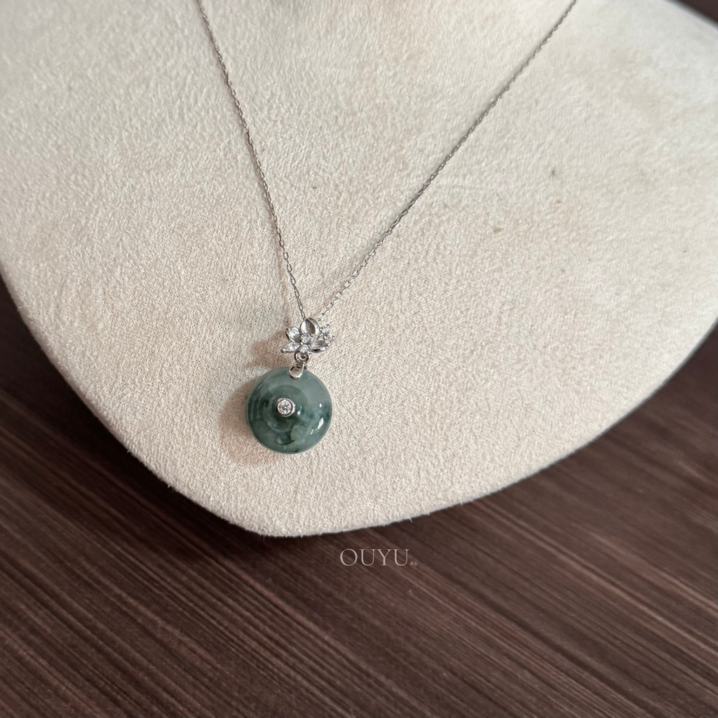 Bluish Green · 平安扣 Necklace