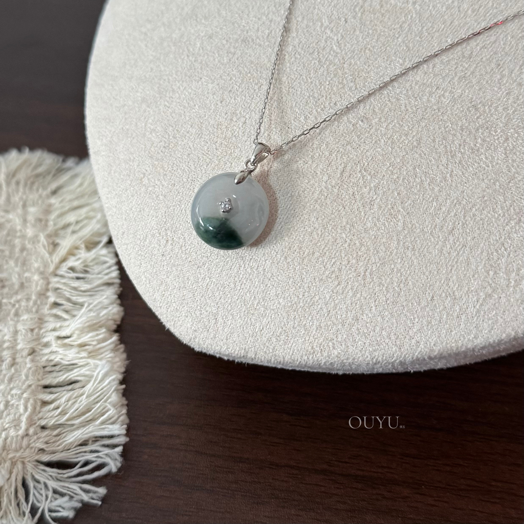 Bluish Green Floating Flower · 平安扣