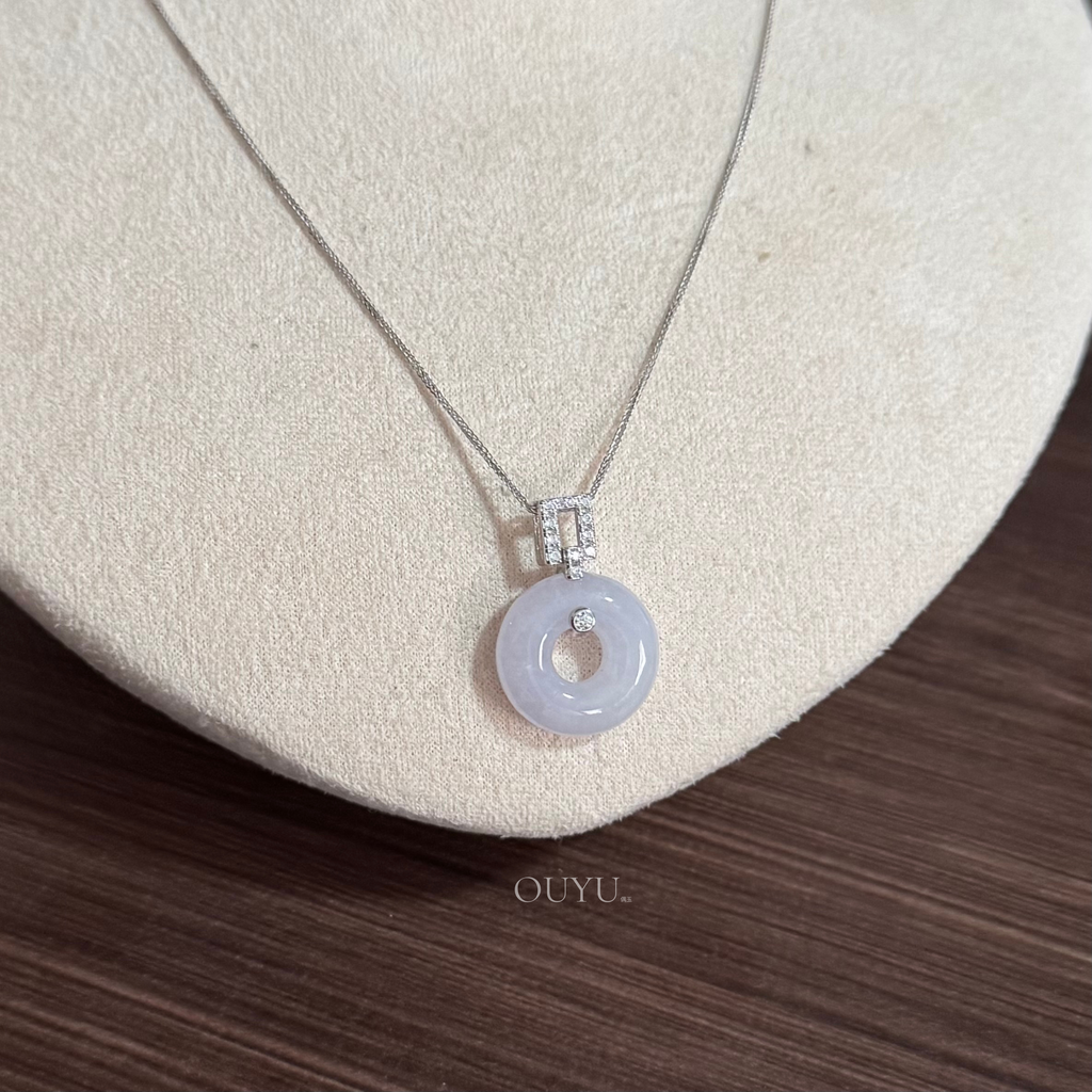 Milky Light Pinkish Lavender Donut · Necklace