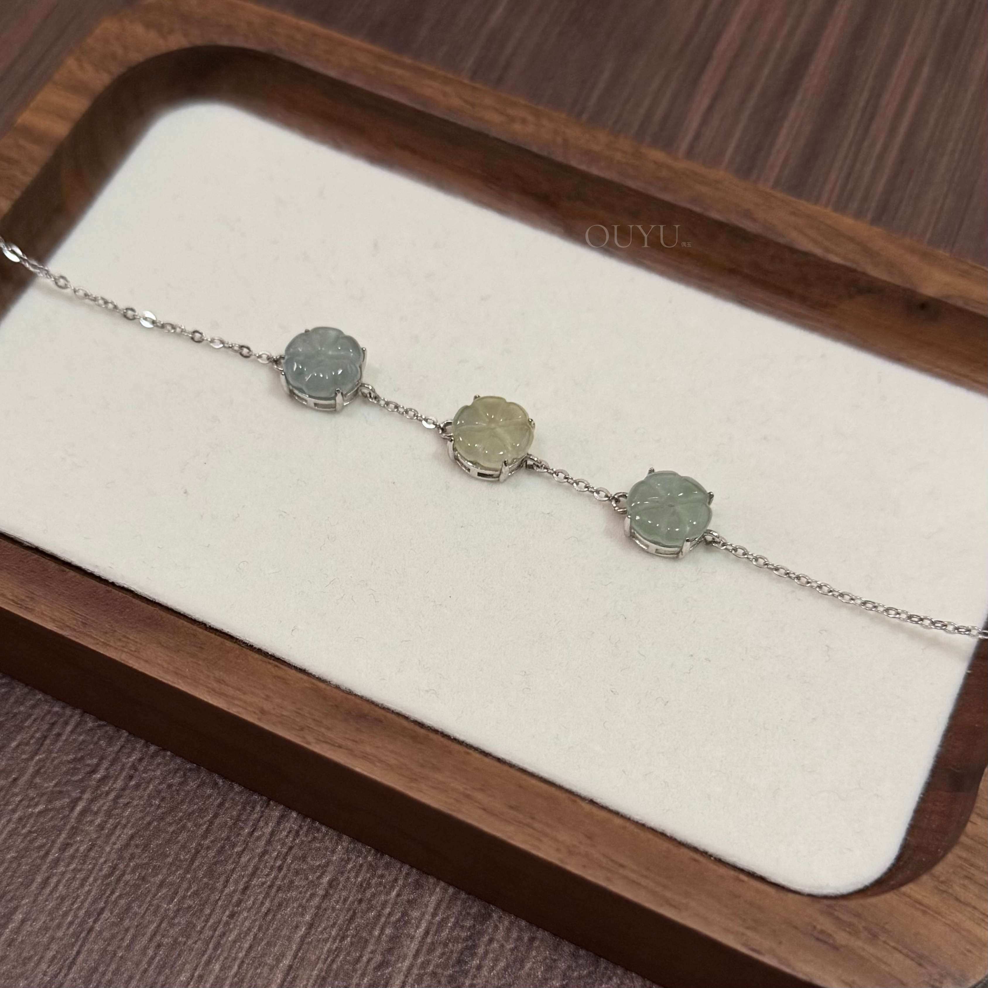 Trio Flower Bracelet (Muted color series)