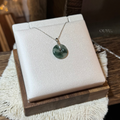 Moss Green Necklace · 平安扣