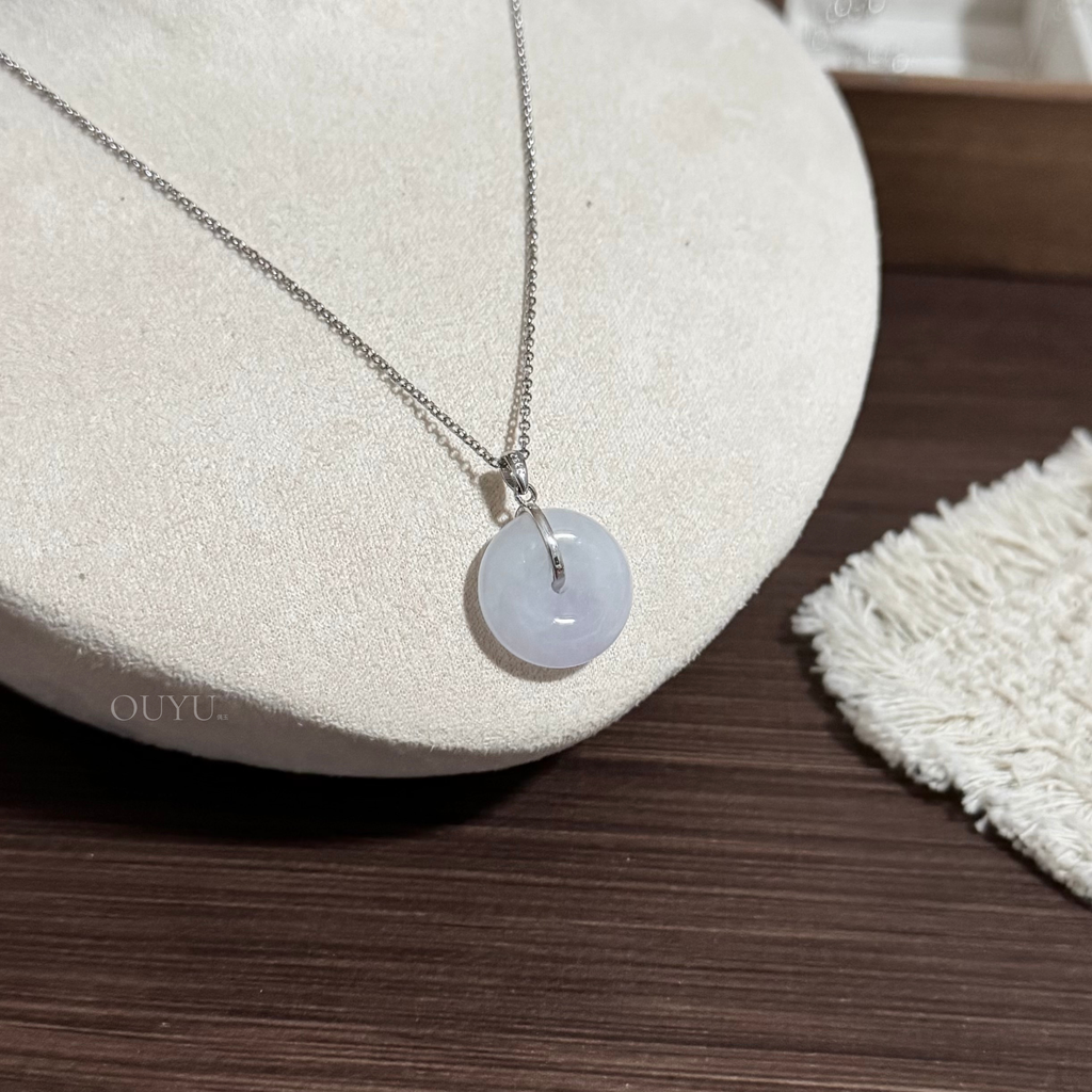 Light Lavender Buckle Necklace