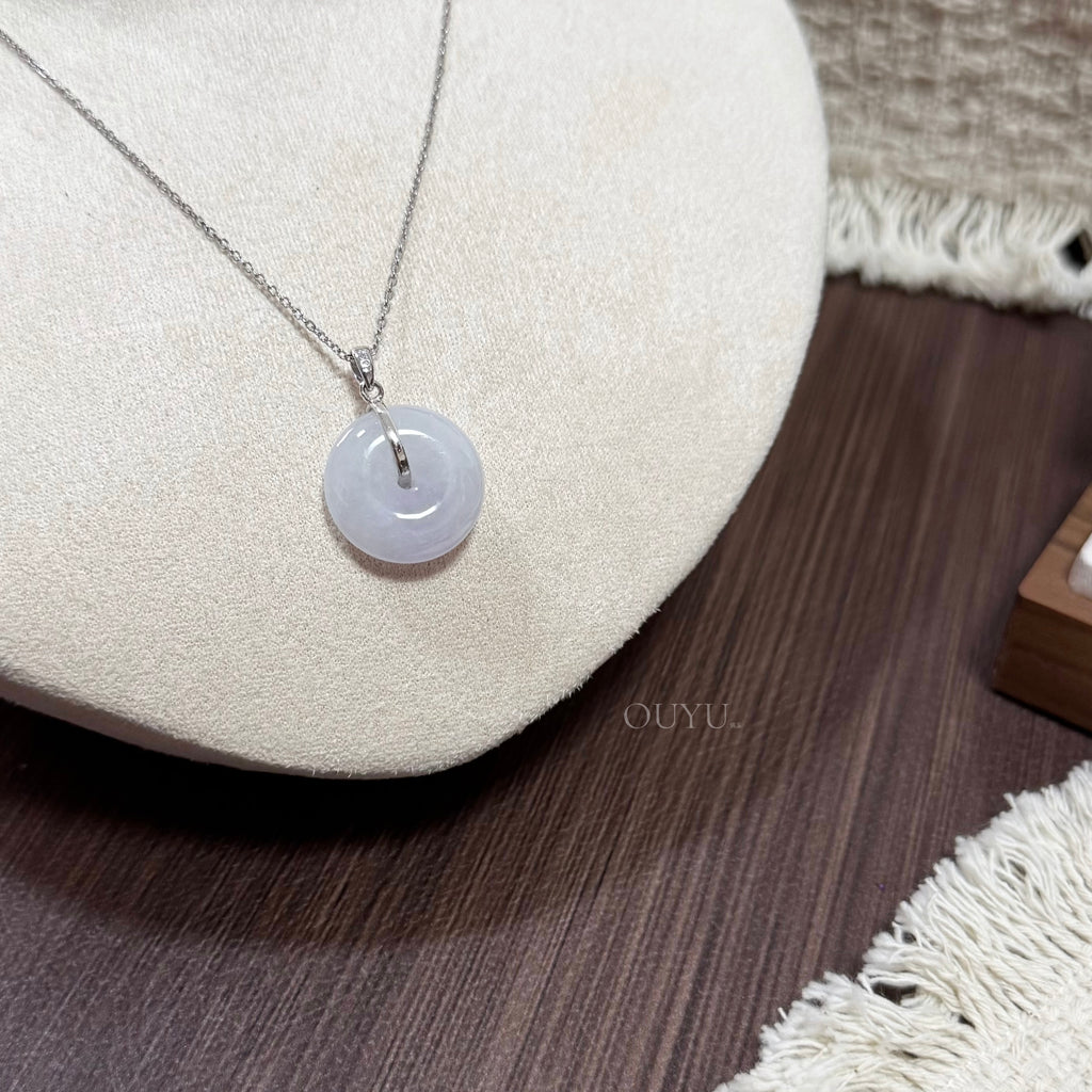 Soft Lilac Buckle Necklace