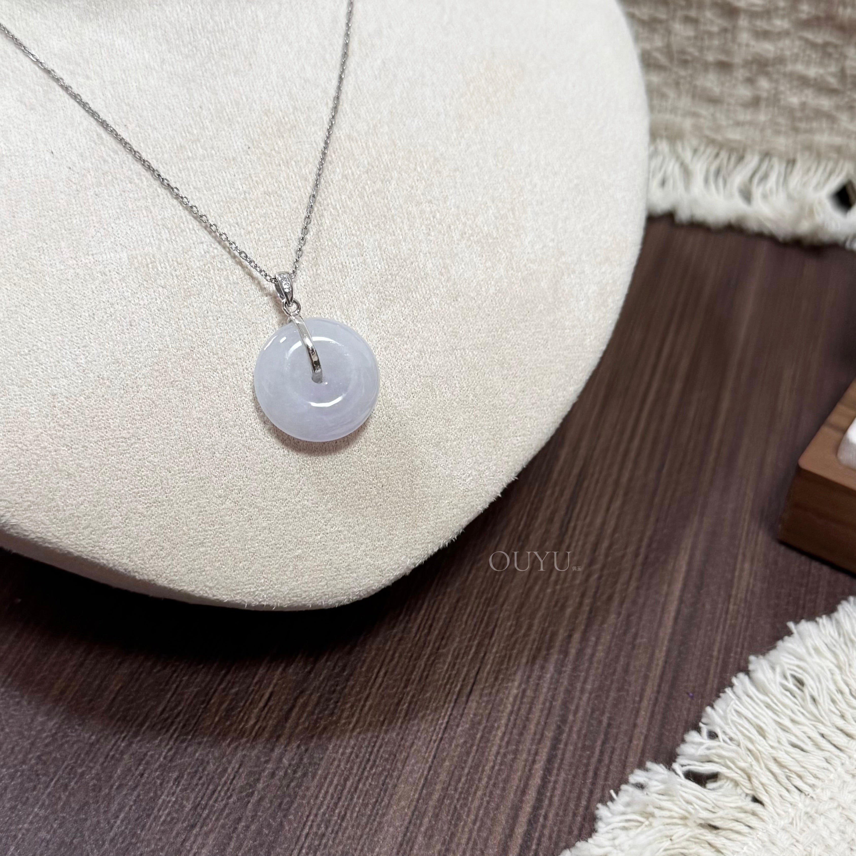 Soft Lilac Buckle Necklace