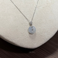 Mini Buckle 平安扣 Necklace · Light Lavender