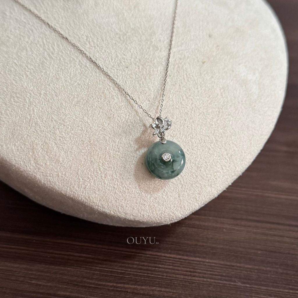 Bluish Green · 平安扣 Necklace