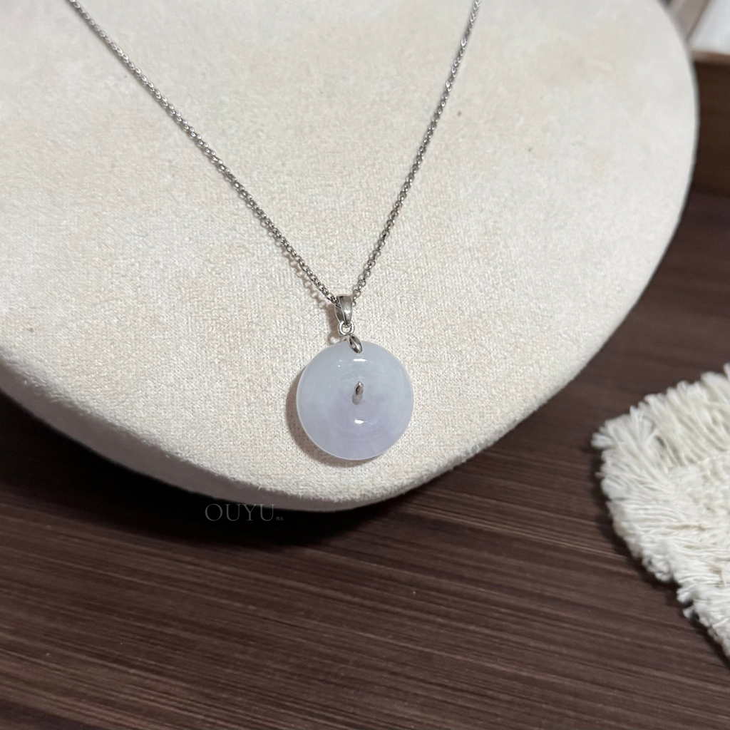 Light Lavender Buckle Necklace