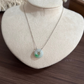 Donut Necklace (Dash of green)
