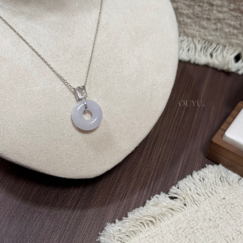 Light Lavender Donut Necklace