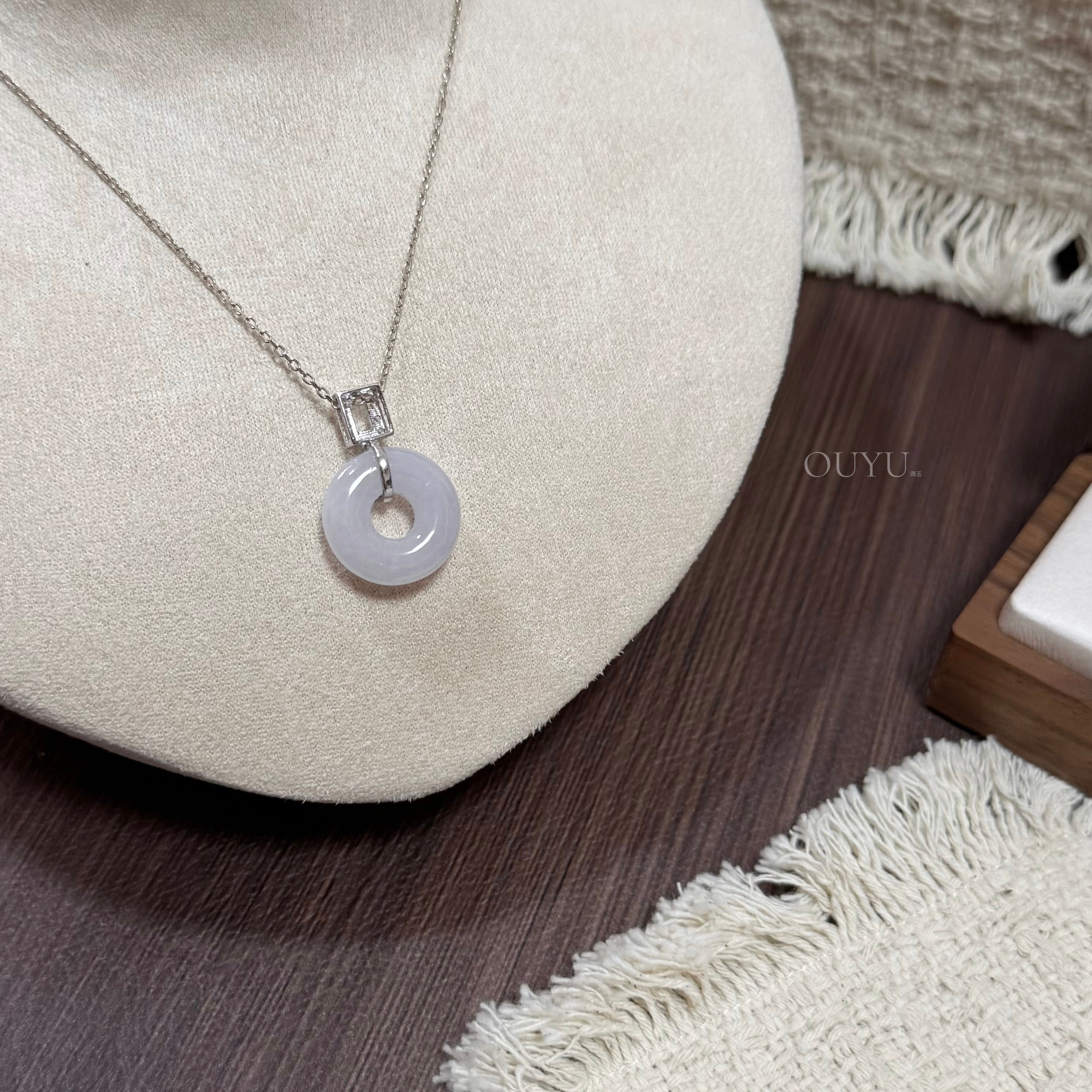 Light Lavender Donut Necklace