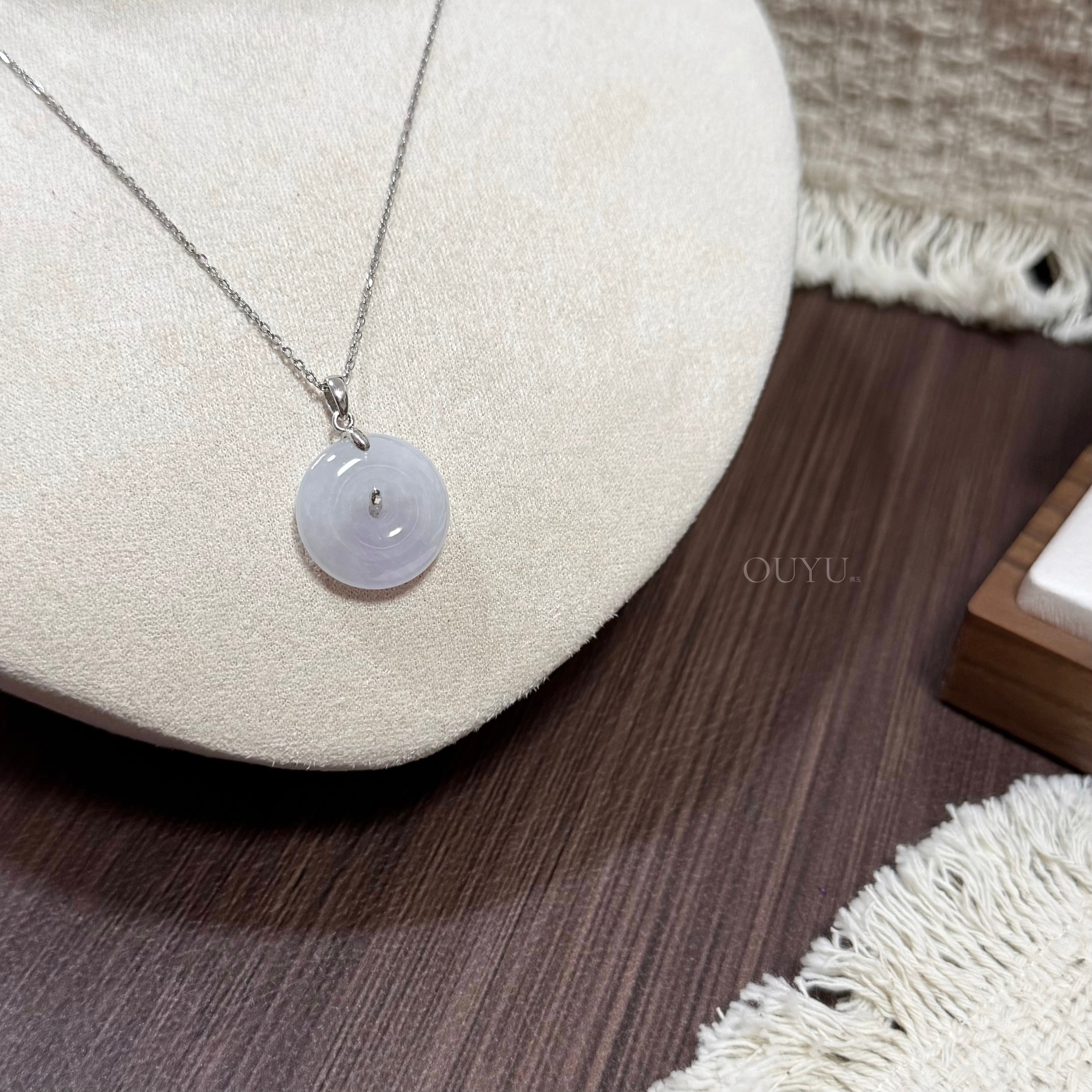 Soft Lilac Buckle Necklace