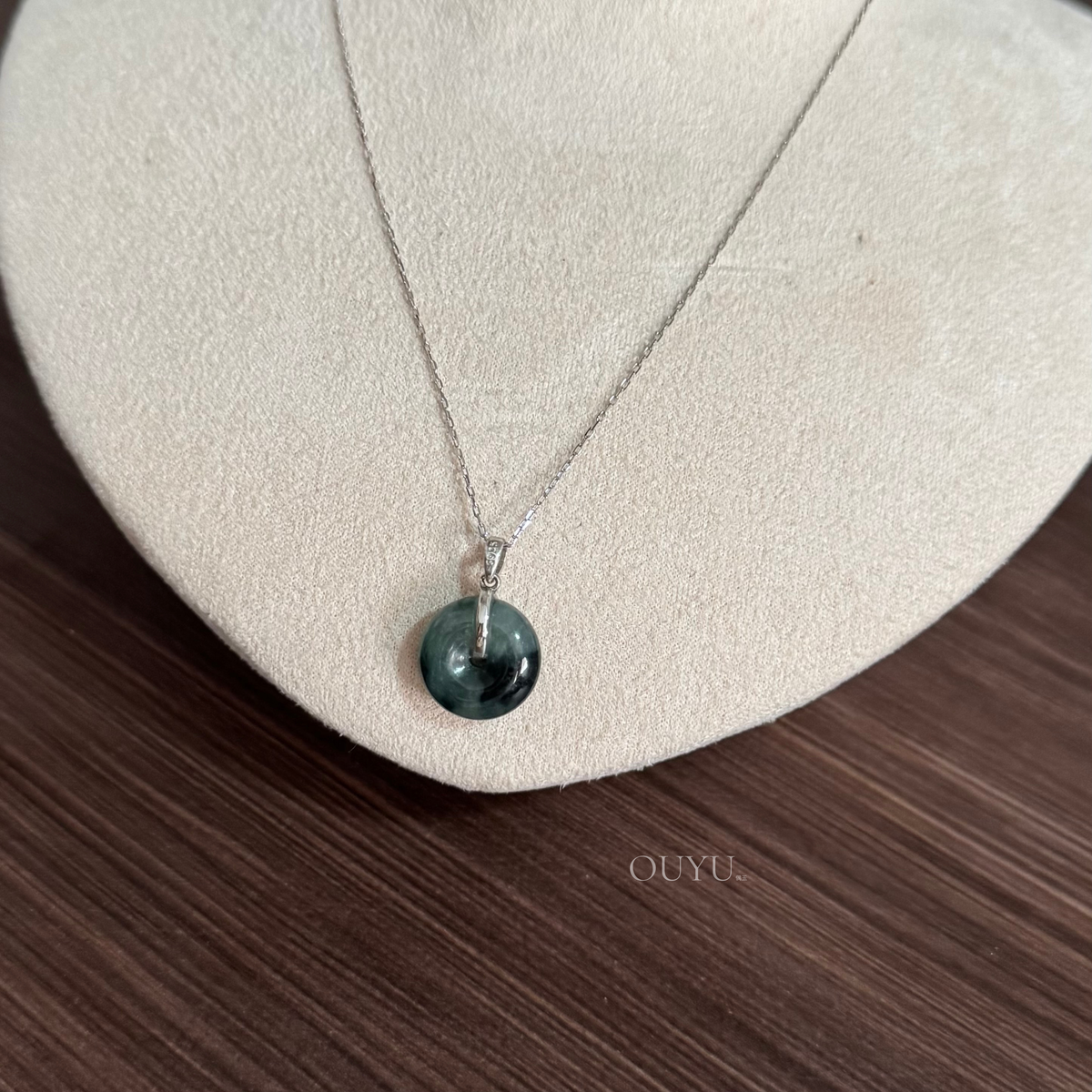 Bluish Green · 平安扣 Necklace