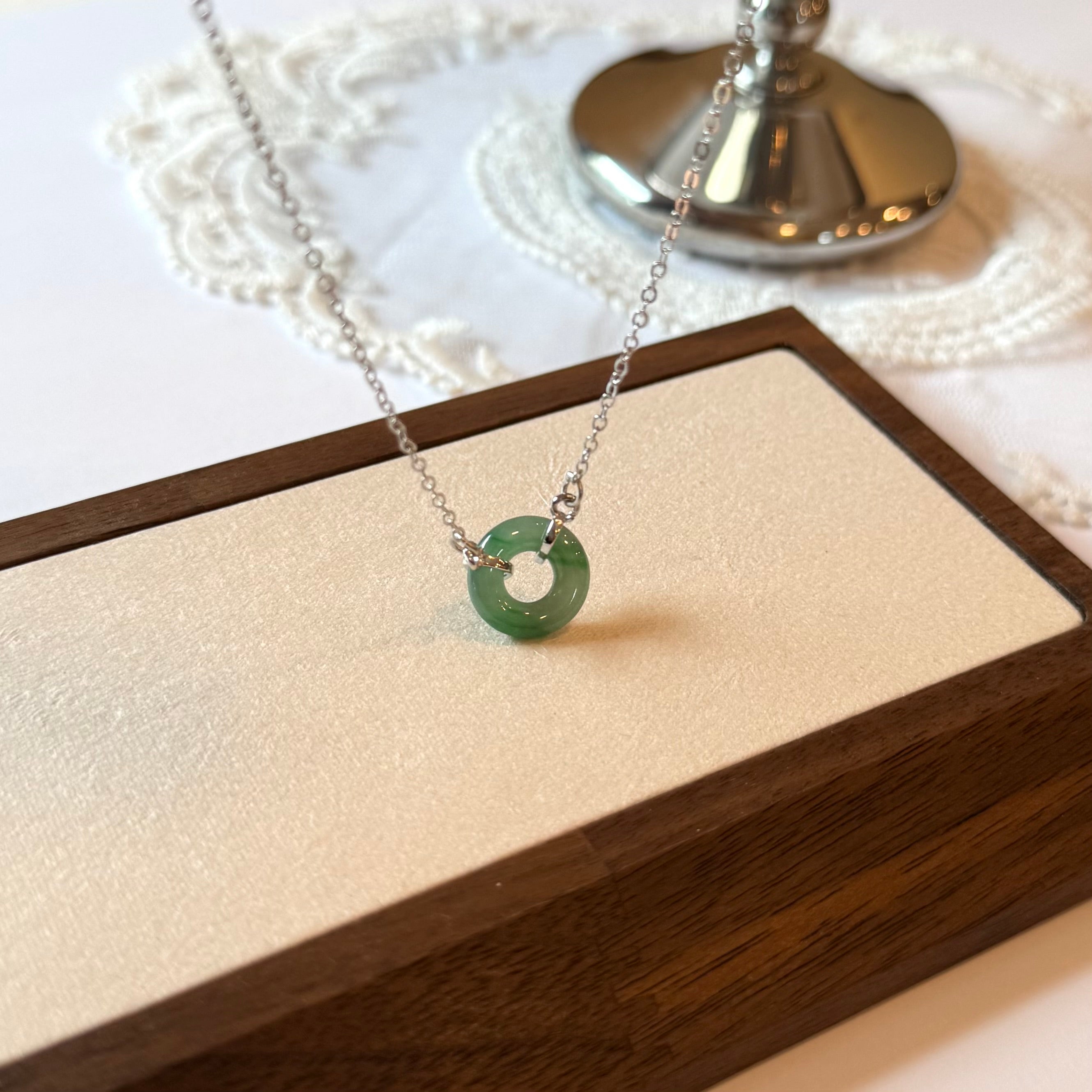 Green Donut Necklace