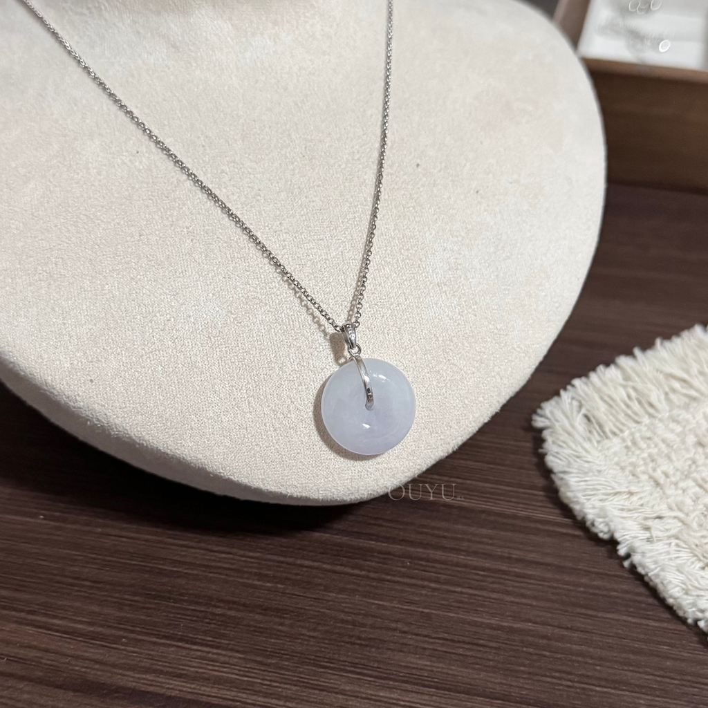 Light Lavender Buckle Necklace