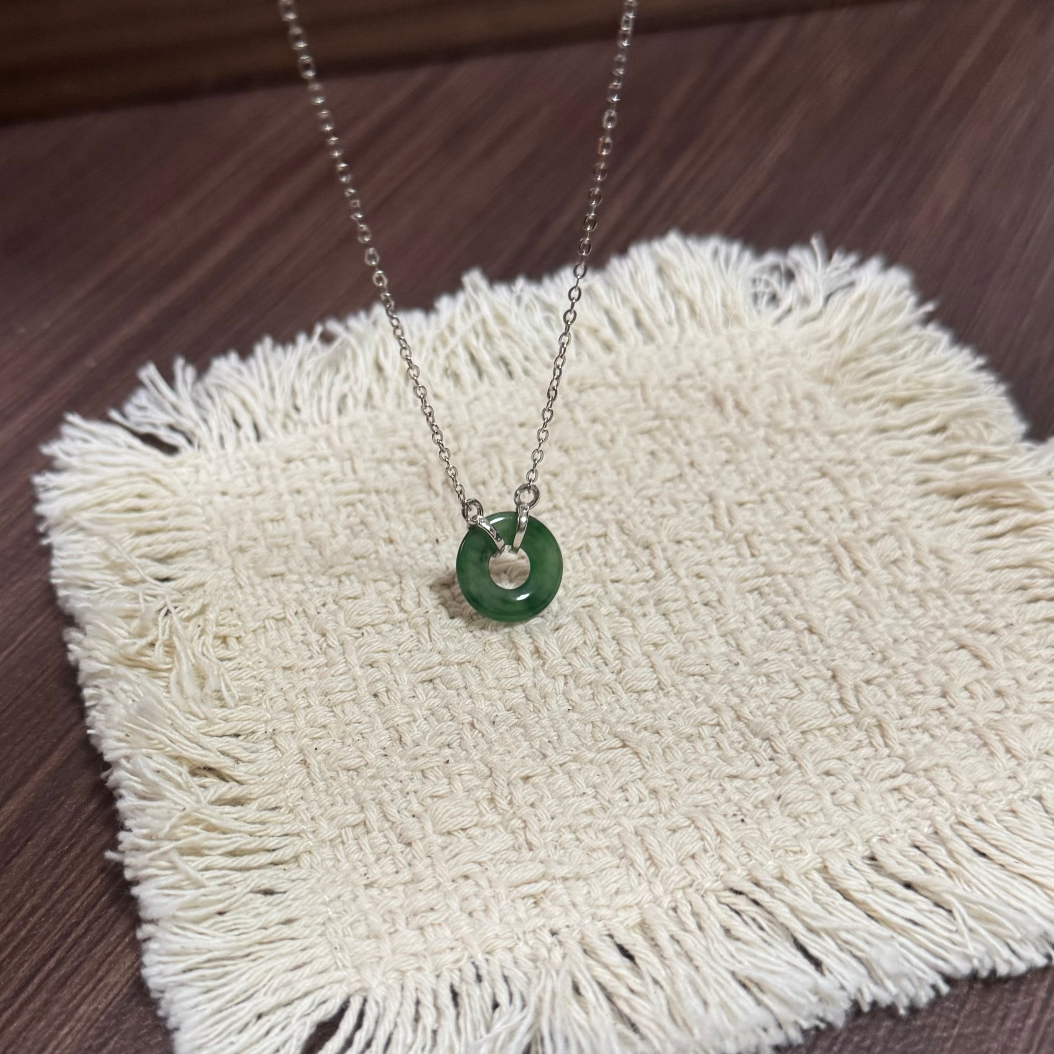 Petite Donut Jadeite Necklace