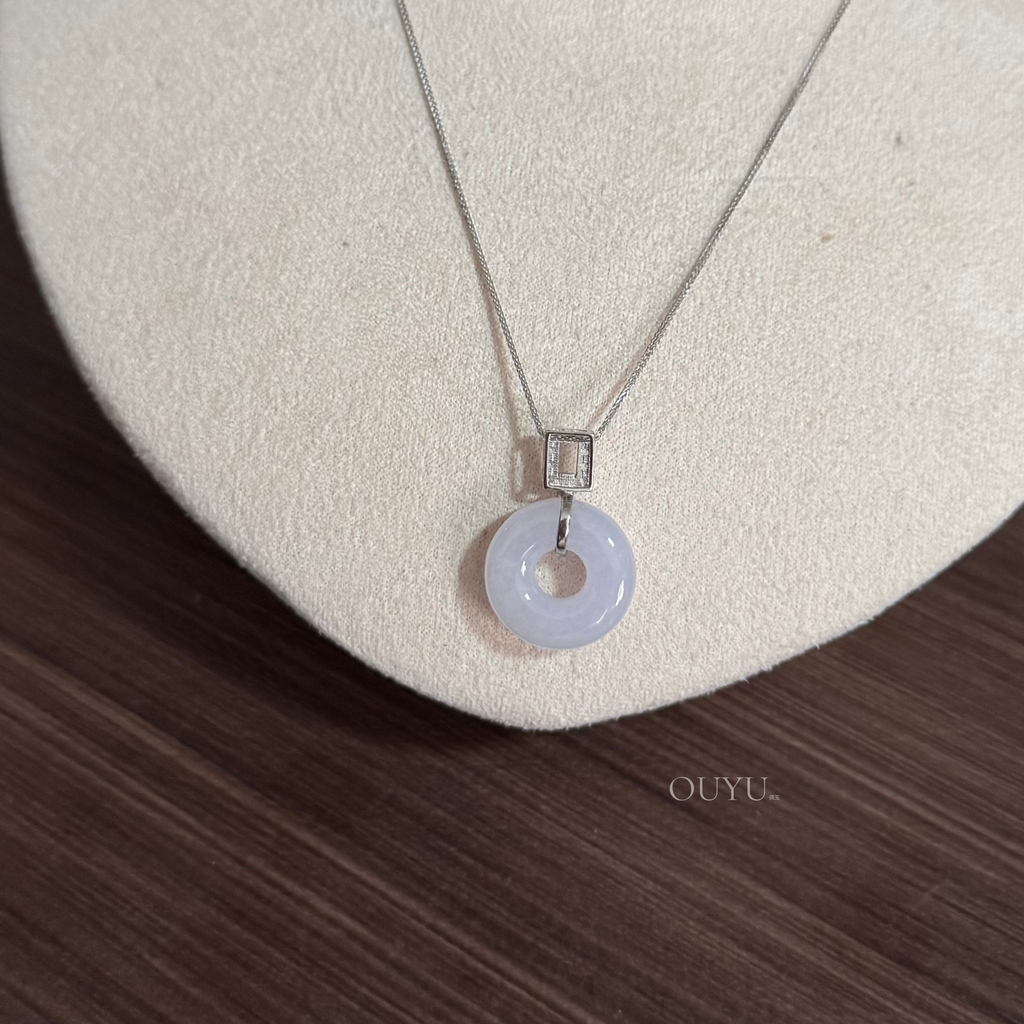 Milky Light Pinkish Lavender Donut · Necklace