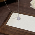 Buckle Jadeite Necklace (Lilac)
