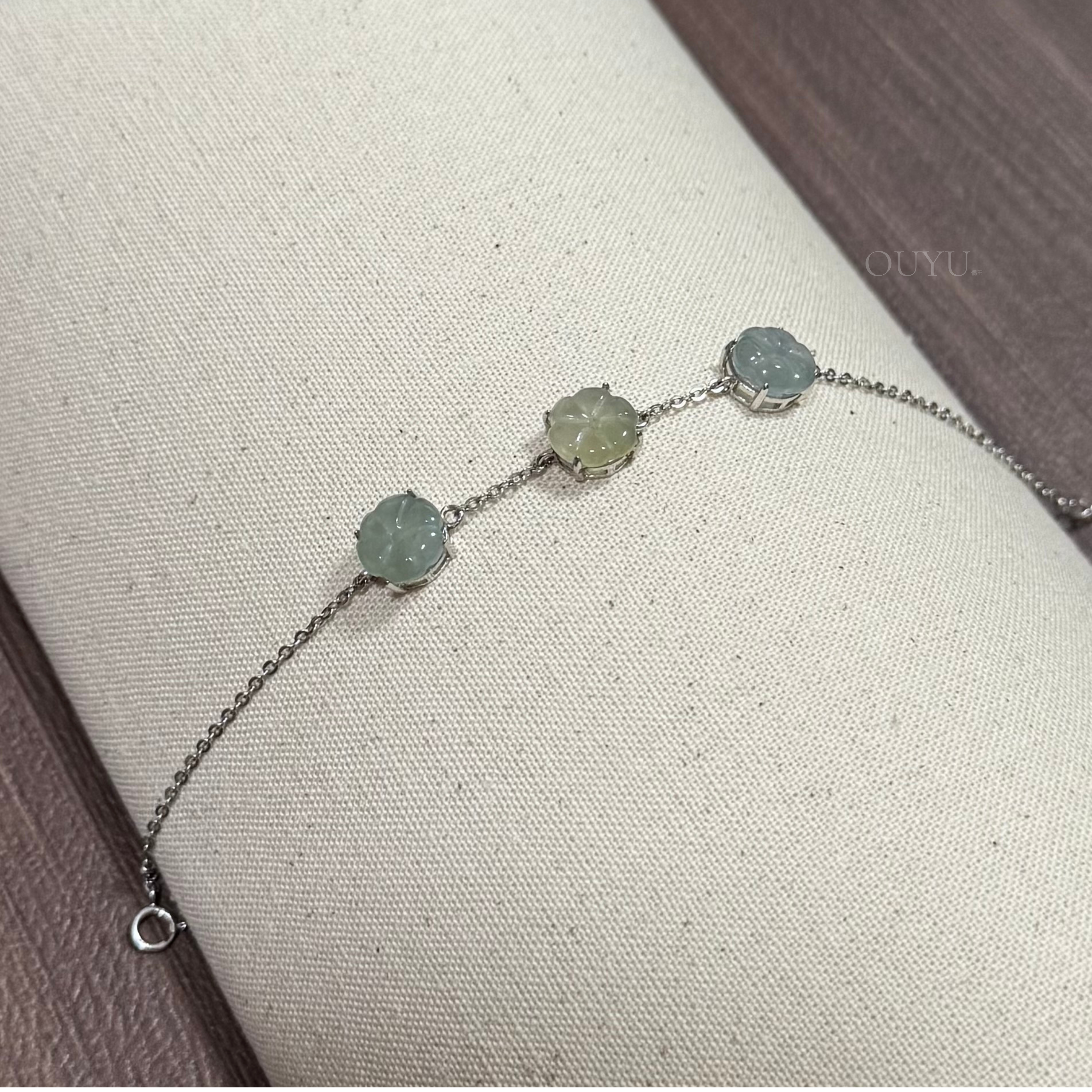 Trio Flower Bracelet (Muted color series)
