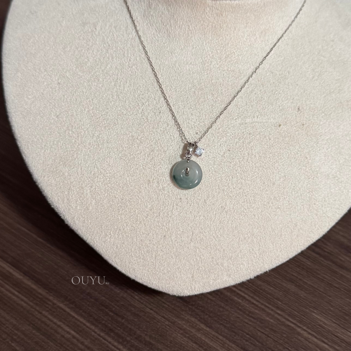 Mini Series · Bluish Green 平安扣 Necklace