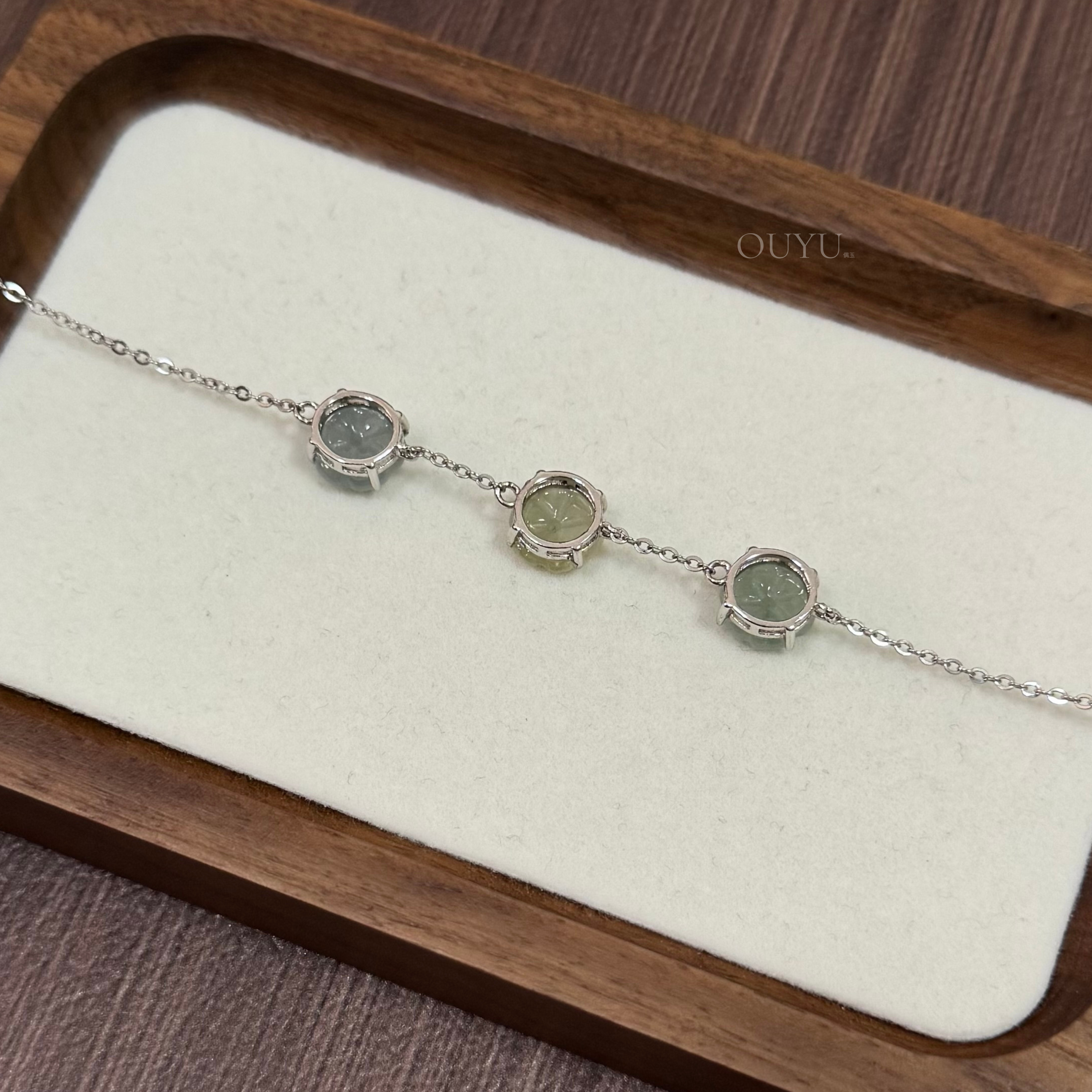 Trio Flower Bracelet (Muted color series)