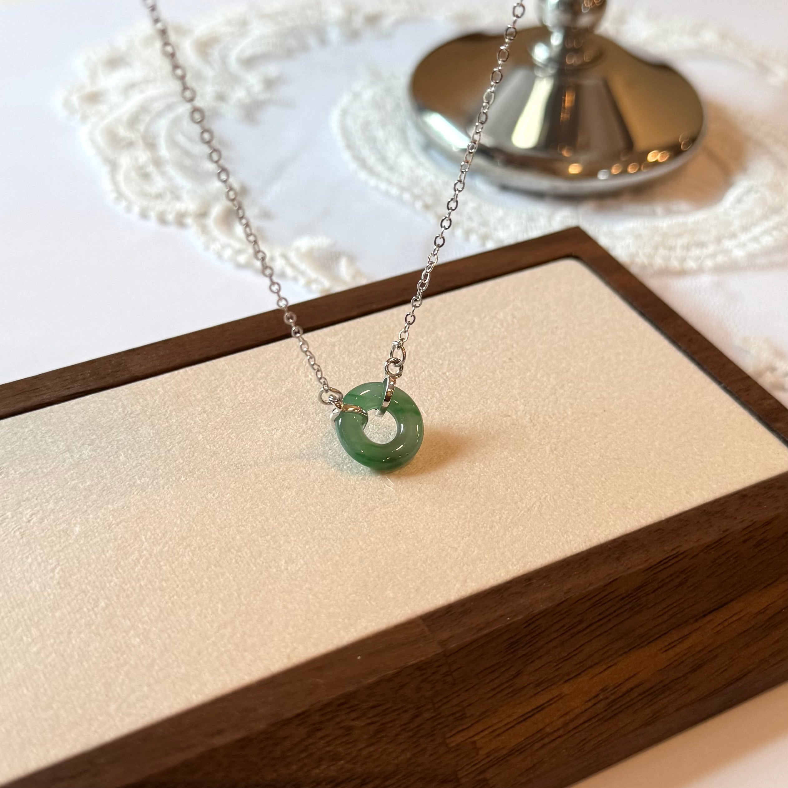Green Donut Necklace