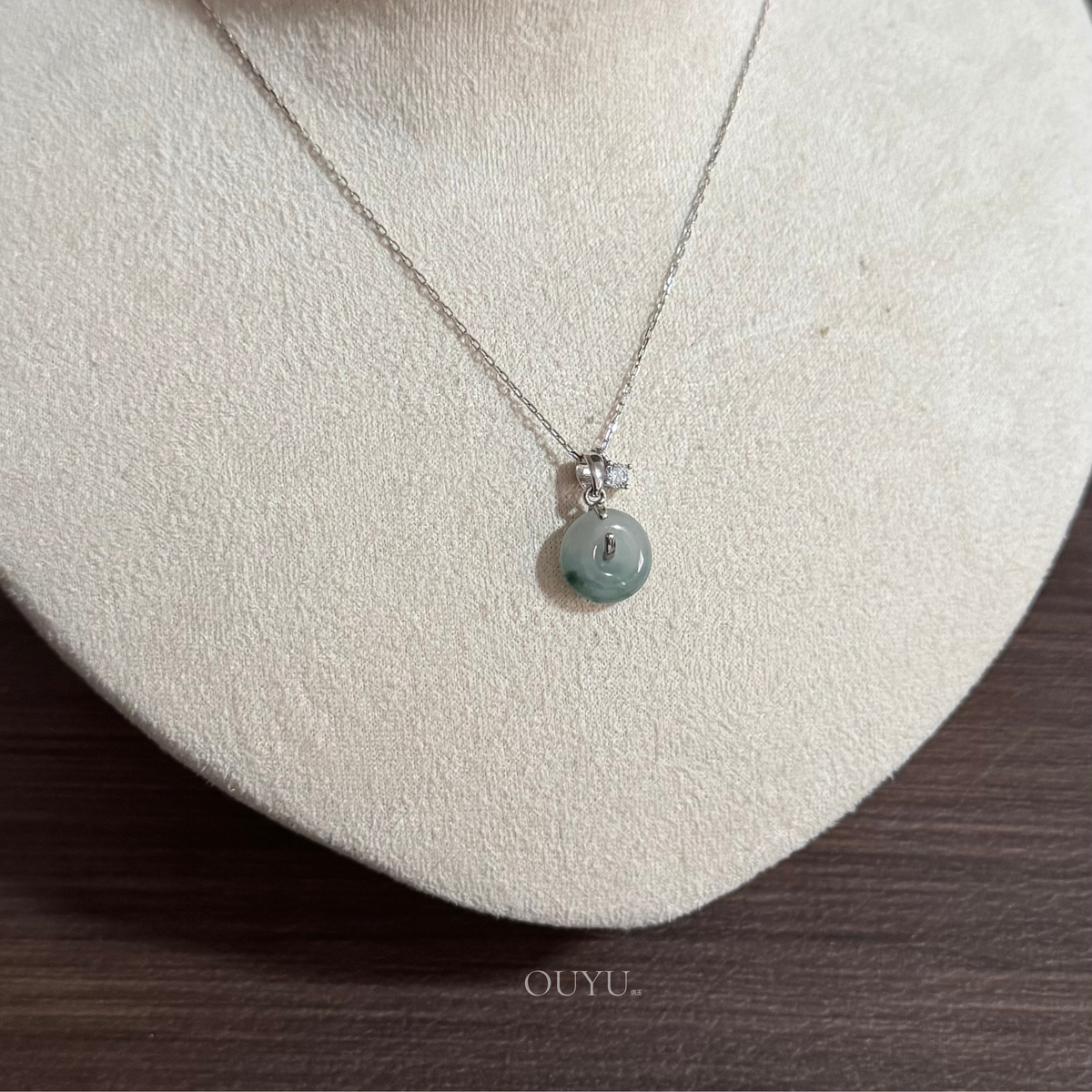 Mini Series · Bluish Green 平安扣 Necklace