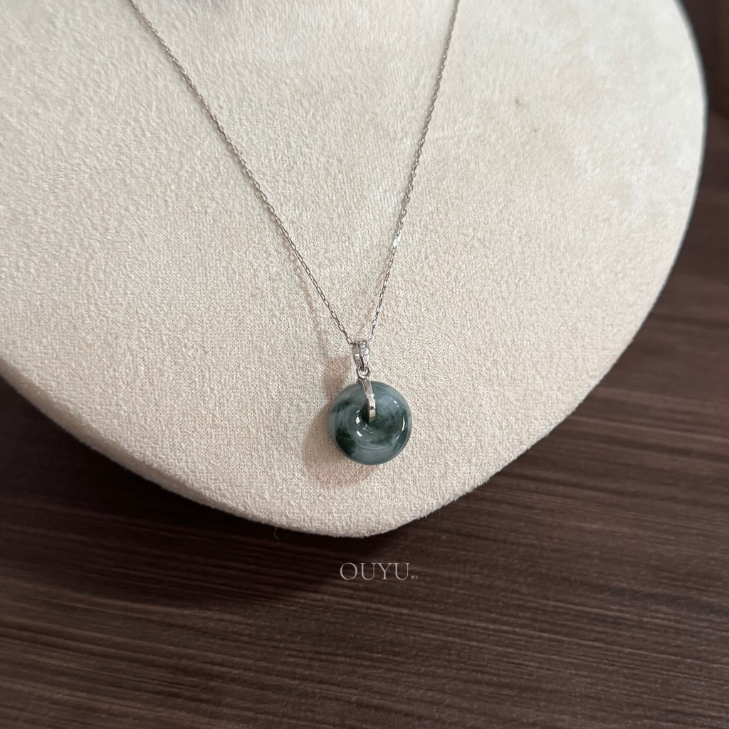 Bluish Green · 平安扣 Necklace