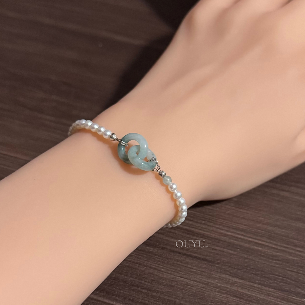 Interlocking Bluish Green · Bracelet