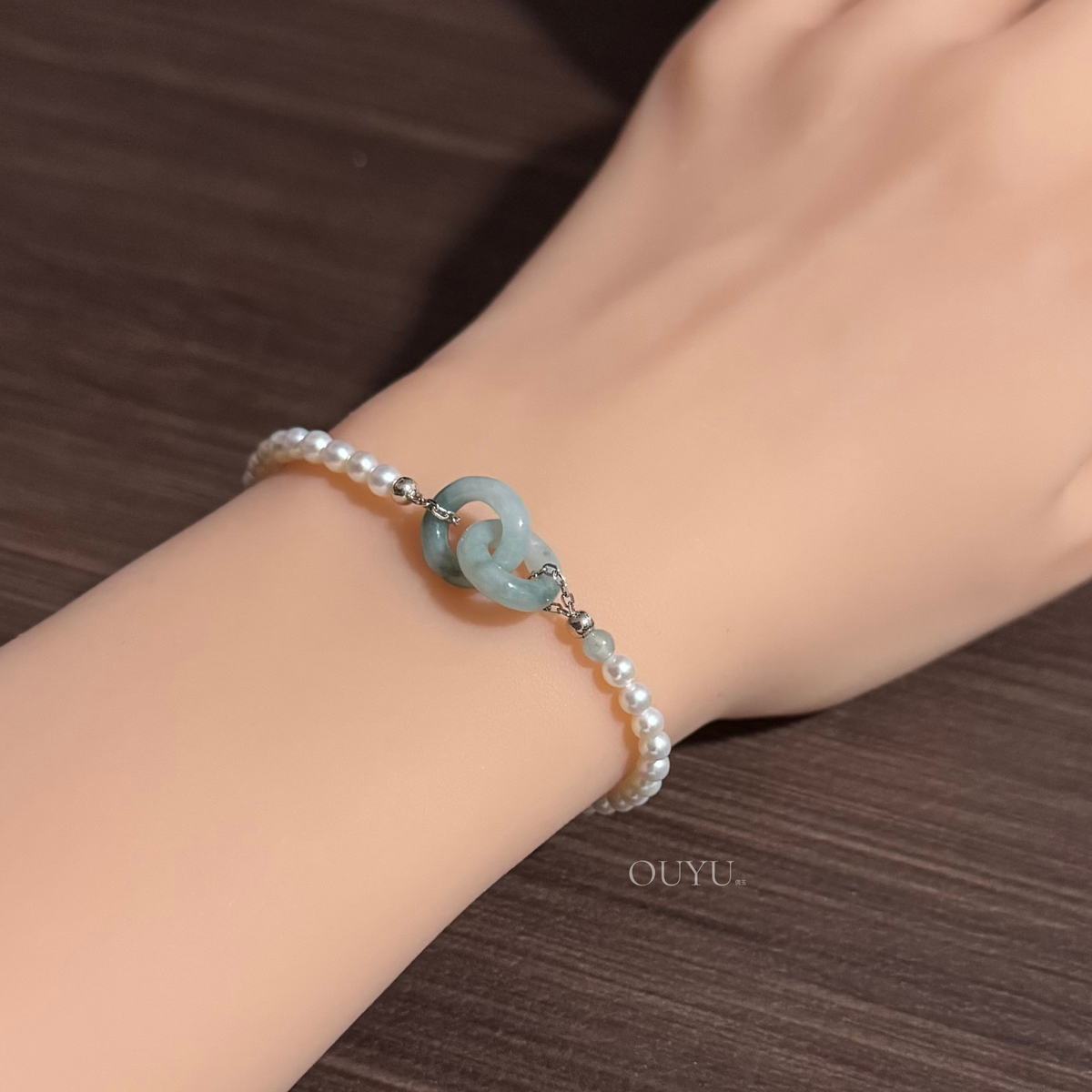 Interlocking Bluish Green · Bracelet